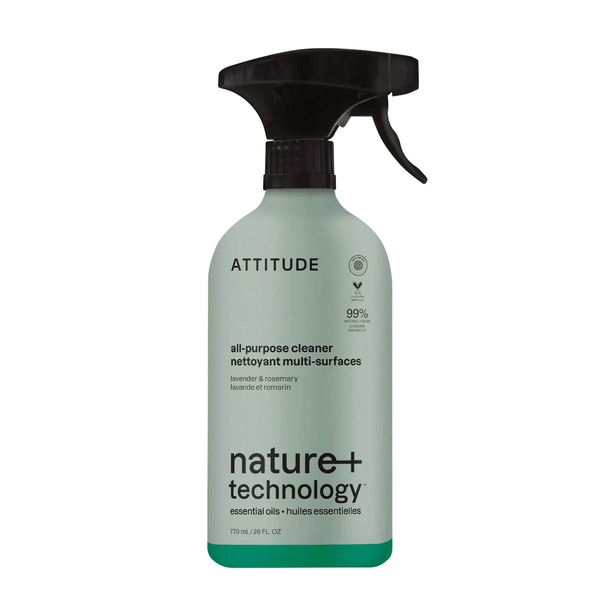 All Purpose Cleaner - Essential Oils Lavender & Rosemary-Plastic - 26 FL. OZ.